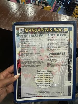 Menu photo 1 Margaritas RWC Redwood City, CA