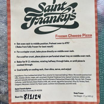 St. Francis Apizza - Frozen pizza directions - Pizza Near Me - Cincinnati, Ohio St. Francis Apizza - Frozen pizza directions - Pizza Near Me - Cincinnati, Ohio