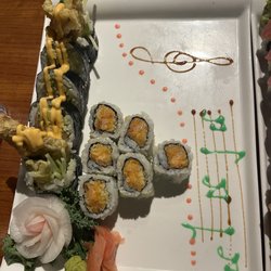 Tomo Hibachi Japanese Sushi & Steak House - Dragon roll and dancing girl roll.
