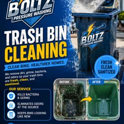 Boltz Pressure Washing - Now offering Bin Cleaning