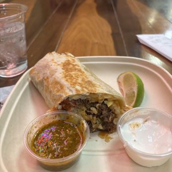 Loco Bueno Tacos - Half of my breakfast burrito - Mexican Near Me - Las Vegas, Nevada Loco Bueno Tacos - Half of my breakfast burrito - Mexican Near Me - Las Vegas, Nevada