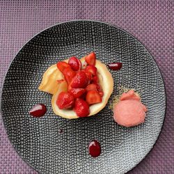 Resto au Cheval Blanc - Desert of the "vegetarian" menu.