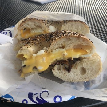 Bean & Bagel Cafe - The Platonic ideal of a bacon, egg and cheese- not to be missed! - Bagels Near Me - Calverton, New York
