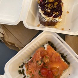 Smoked Salmon Tartine & French Toast