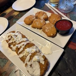 Ladles of Springdale - Fried green tomatoes & provolone wedges