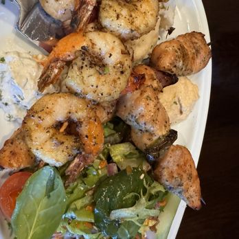 Hapy Bistro - chicken and shrimp kabob - Mediterranean Near Me - Pismo Beach, California Hapy Bistro - chicken and shrimp kabob - Mediterranean Near Me - Pismo Beach, California