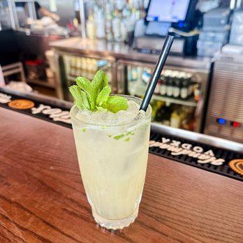 BLVD Seafood - Old Cuban - mojito with dark rum - New American Near Me - Galveston, Texas