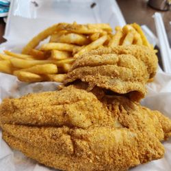 Ocean Seafood & Chicken - Catfish fillets and fries
