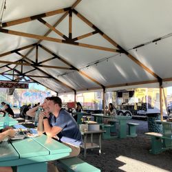 Havens - Seating area for this food truck park