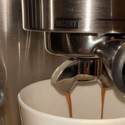 Making a creamy espresso with our Nicaraguan medium roast!