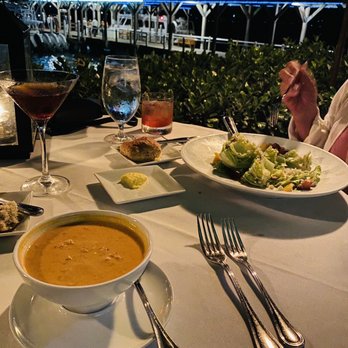 Latitudes - Sunset Key Cottages - Bisque and wedge salad - Seafood Near Me - Key West, Florida Latitudes - Sunset Key Cottages - Bisque and wedge salad - Seafood Near Me - Key West, Florida