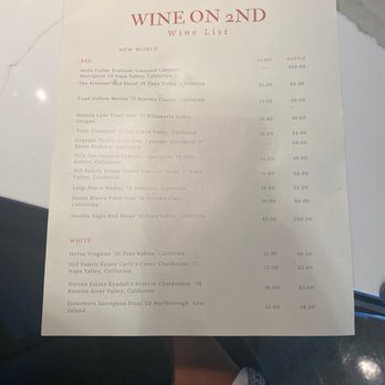 Wine On 2nd - New World Wine List - Wine Bars Near Me - Long Beach, California Wine On 2nd - New World Wine List - Wine Bars Near Me - Long Beach, California