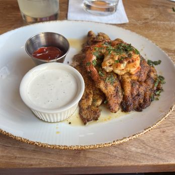 Haywire - BLACKENED CATFISH & GULF SHRIMP - New American Near Me - Plano, Texas