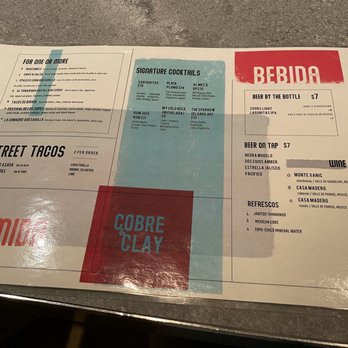 Cobre & Clay - Menu - Mexican Near Me - San Jose, California Cobre & Clay - Menu - Mexican Near Me - San Jose, California