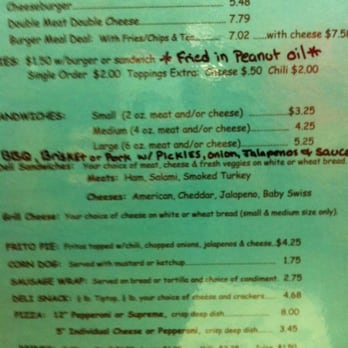 Cistern Country Store - Menu - Bars Near Me - Flatonia, Texas