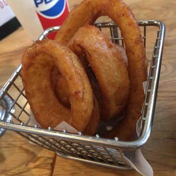 Pepper Lunch - Onion rings and a drink make it a combo - Teppanyaki Near Me - Irvine, California