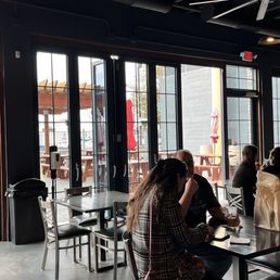 Inside seating (outside seating past the windows) Inside seating (outside seating past the windows)