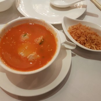 國金軒 - A bowl of diced scallops in assorted seafood soup, with deep fried rice. - Cantonese Near Me - Hong Kong, HK