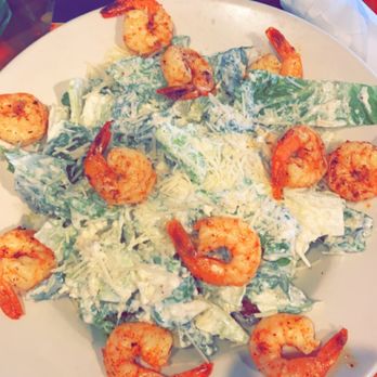 Redbone's Grill & Bar - Corner table, Caesar salad with added shrimp! Along with sausage and cheese finger food app! - Seafood Near Me - Jackson, Tennessee Redbone's Grill & Bar - Corner table, Caesar salad with added shrimp! Along with sausage and cheese finger food app! - Seafood Near Me - Jackson, Tennessee