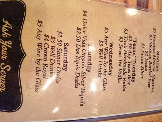 Menu photo 8 Waterloo Ice House Southpark Meadows Austin, TX Menu photo 8 Waterloo Ice House Southpark Meadows Austin, TX