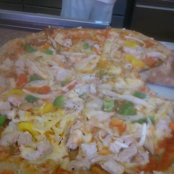Pizza on tour express - Monatsangebot ( chicken, bell pepper, onions and an egg) - Pizza Near Me - Vienna, 9