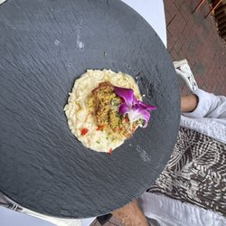 The Veranda - One of the specials of the evening, Seabass with risotto