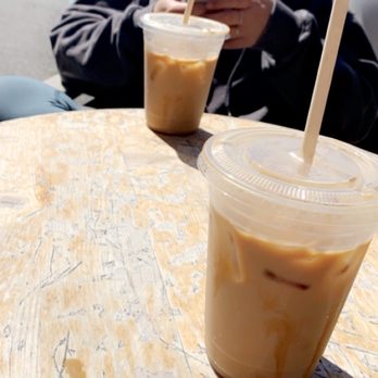 Coffee Cartel - Iced caramel latte with Oat milk, outdoor seating! - Coffee & Tea Near Me - Redondo Beach, California Coffee Cartel - Iced caramel latte with Oat milk, outdoor seating! - Coffee & Tea Near Me - Redondo Beach, California