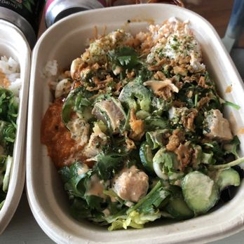 One Poke - Four Protein Scoops Large Poke Bowl - Hawaiian Near Me - El Segundo, California