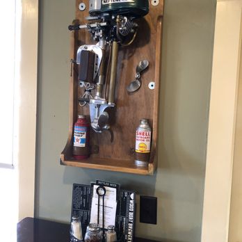 Wood Boat Brewery - Boat motor as wall art. Very creative. - Venues & Event Spaces Near Me - Clayton, New York Wood Boat Brewery - Boat motor as wall art. Very creative. - Venues & Event Spaces Near Me - Clayton, New York