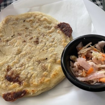 Sophie's Tacos - Beans and cheese pupusa - Tacos Near Me - Seattle, Washington
