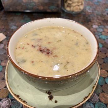 Rusty Ladle - Bodega Bay Style Clam Chowder - Clams, Leeks, Cream, Red Potato, Celery, Fennel, Onion, and Bacon - Soup Near Me - San Francisco, California Rusty Ladle - Bodega Bay Style Clam Chowder - Clams, Leeks, Cream, Red Potato, Celery, Fennel, Onion, and Bacon - Soup Near Me - San Francisco, California
