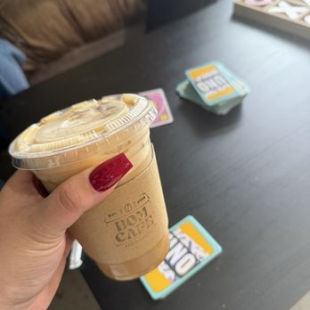 Bom Cafe PVD - ice coffee with sugar free caramel - Sandwiches Near Me - Providence, Rhode Island