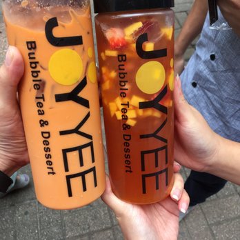 Joy Yee Plus - Thai tea & jasmine tea w/ mango and strawberries - Japanese Near Me - Chicago, Illinois Joy Yee Plus - Thai tea & jasmine tea w/ mango and strawberries - Japanese Near Me - Chicago, Illinois