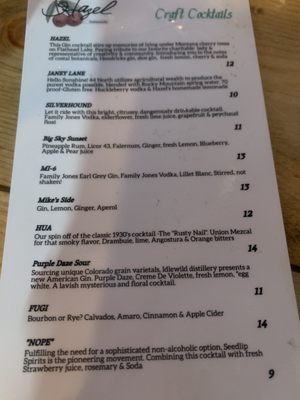 Menu photo 1 Hazel Denver, CO