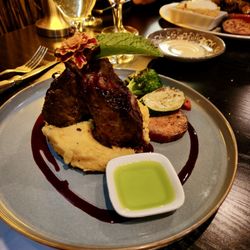 Intermezzo Restaurant and Wine Cellar - Firs time having lamb in ages. Such cute presentation with the flower.