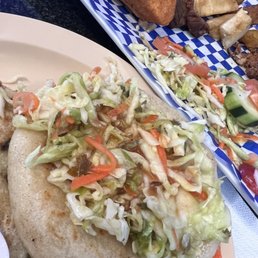 Pupusas and Curtido Pupusas and Curtido
