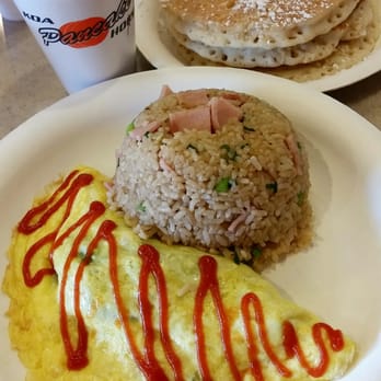 Koa Pancake House - Koa omelette w/ macadamia pancakes. - Breakfast & Brunch Near Me - Honolulu, Hawaii