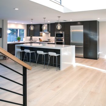 McMaster & Hill Construction - Kitchen Island with waterfall counter - General Contractors Near Me - Westlake Village, California McMaster & Hill Construction - Kitchen Island with waterfall counter - General Contractors Near Me - Westlake Village, California