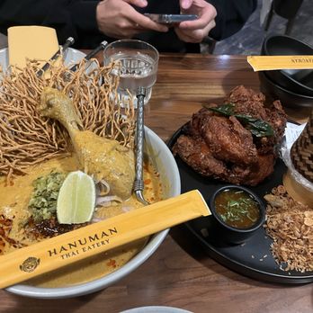 Hanuman Thai Eatery -  Newport - Khao Soi Fried chicken - Thai Near Me - Costa Mesa, California