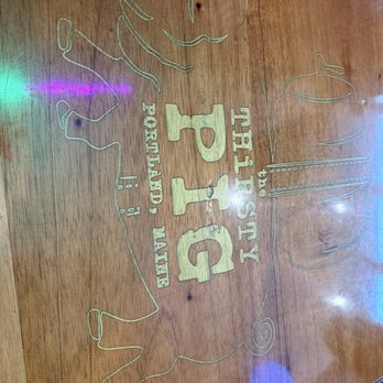 The Thirsty Pig - A photo of one of the table tops - Beer, Wine & Spirits Near Me - Portland, Maine