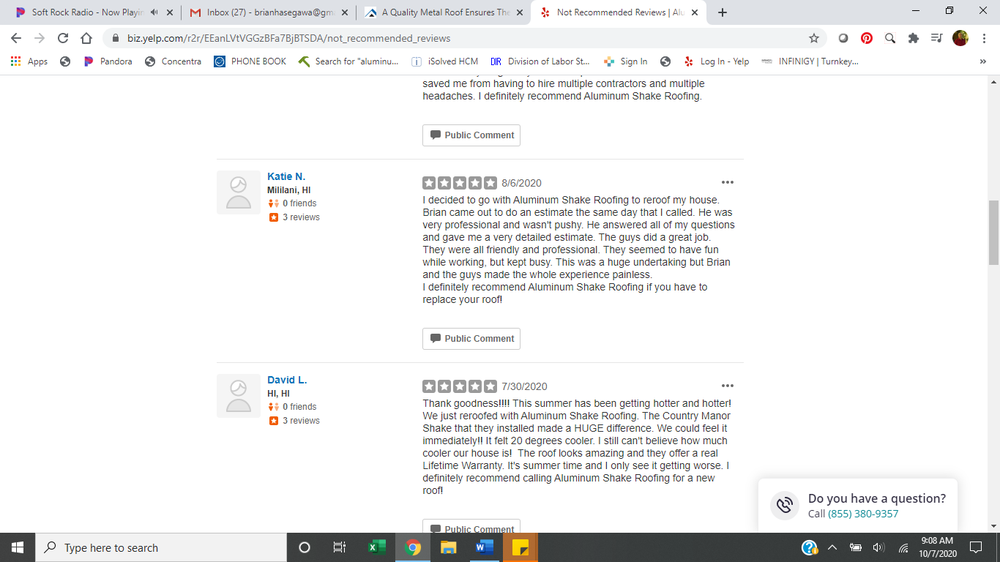 Slide of Aluminum Shake Roofing