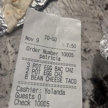 Tacos n Salsa - Here's receipt proof. - Tex-Mex Near Me - San Antonio, Texas Tacos n Salsa - Here's receipt proof. - Tex-Mex Near Me - San Antonio, Texas