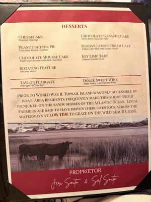 Menu photo 1 Low Tide Steak House Surf City, NC Menu photo 1 Low Tide Steak House Surf City, NC