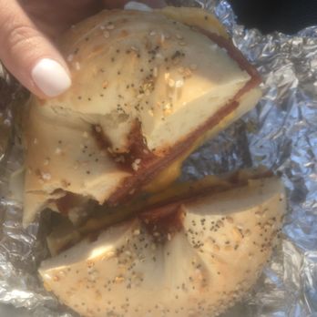 Bagel Masters - Ok so I took a bite, I couldn't resister! - Delis Near Me - Shrewsbury, New Jersey Bagel Masters - Ok so I took a bite, I couldn't resister! - Delis Near Me - Shrewsbury, New Jersey