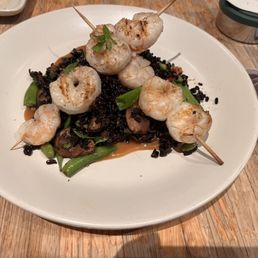 Shrimp and black rice Shrimp and black rice