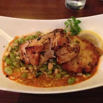 Phillips Seafood - Rockfish with a potato cake and Lima beans, corn, and tomato purée. It looks dry as a desert! - Seafood Near Me - Baltimore, Maryland Phillips Seafood - Rockfish with a potato cake and Lima beans, corn, and tomato purée. It looks dry as a desert! - Seafood Near Me - Baltimore, Maryland