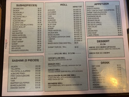 Menu photo 4 Sushi Sasabune express Los Angeles, CA Menu photo 4 Sushi Sasabune express Los Angeles, CA