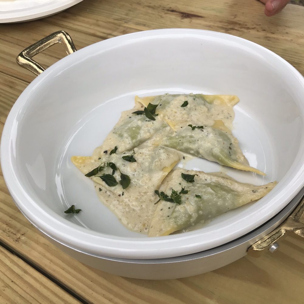 Mentone - Pansotti (ravioli w/ walnut cream sauce) - Italian Near Me - Aptos, California