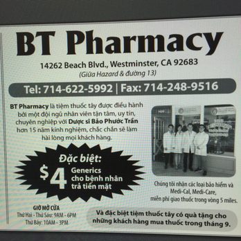 BT PHARMACY - Pharmacy Near Me - Westminster, California BT PHARMACY - Pharmacy Near Me - Westminster, California