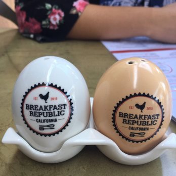 Breakfast Republic - Egg salt and pepper shakers! - Breakfast & Brunch Near Me - San Diego, California Breakfast Republic - Egg salt and pepper shakers! - Breakfast & Brunch Near Me - San Diego, California